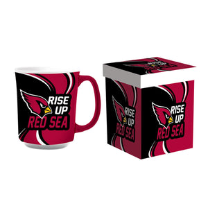 Arizona Cardinals Coffee Mug 14oz Ceramic with Matching Box - Evergreen Enterprises