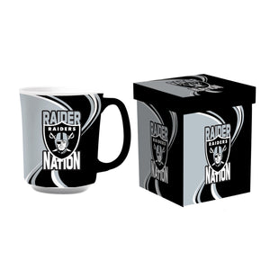 Las Vegas Raiders Coffee Mug 14oz Ceramic with Matching Box - Evergreen Enterprises