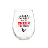 Houston Texans Glass 17oz Wine Stemless Boxed - Evergreen Enterprises