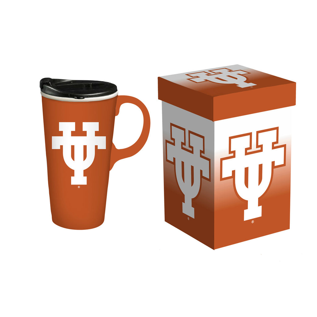 Texas Longhorns Drink 17oz Travel Latte Boxed - Evergreen Enterprises