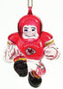 Kansas City Chiefs Ornament 3 Inch Crystal Halfback CO - SC Sports