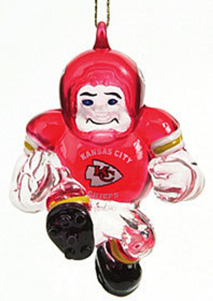 Kansas City Chiefs Ornament 3 Inch Crystal Halfback CO - SC Sports