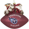 Tennessee Titans Ornament 5 1/2 Inch Peggy Abrams Glass Football CO - SC Sports