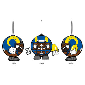 Los Angeles Rams Ornament Ball Head - Evergreen Enterprises