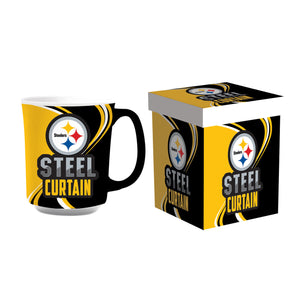 Pittsburgh Steelers Coffee Mug 14oz Ceramic with Matching Box - Evergreen Enterprises