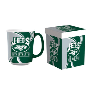 New York Jets Coffee Mug 14oz Ceramic with Matching Box - Evergreen Enterprises