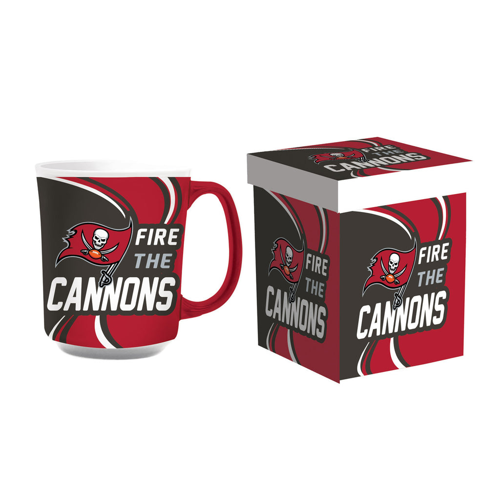 Tampa Bay Buccaneers Coffee Mug 14oz Ceramic with Matching Box - Evergreen Enterprises
