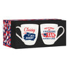 New England Patriots Coffee Mug 17oz Ceramic 2 Piece Set with Gift Box - Evergreen Enterprises