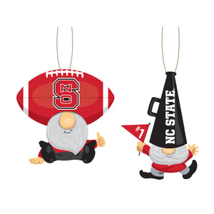 North Carolina State Wolfpack Ornament Gnome Fan 2 Pack - Evergreen Enterprises