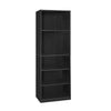 JAYA Simply Home 5-Shelf Bookcase, Black - Furinno