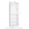 JAYA Simple Home 5-Shelf Bookcase - White - Furinno