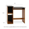 Econ Multipurpose Computer Writing Desk, Light Cherry/Black - Furinno