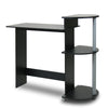 Compact Computer Desk, Black/Grey - Furinno