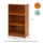 Basic 3-Tier Bookcase Storage Shelves, Light Cherry - Furinno