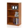 Basic 3-Tier Bookcase Storage Shelves, Light Cherry - Furinno