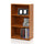 Basic 3-Tier Bookcase Storage Shelves, Light Cherry - Furinno