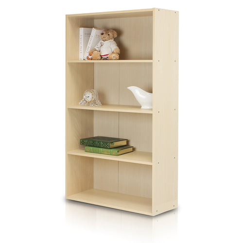 Pasir 4 Tier Open Shelf, Steam Beech - Furinno