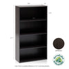 Pasir 4-Tier Open Shelf, Espresso - Furinno