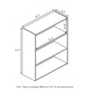 Furinno Pasir 3 Tier Open Shelf, Sonoma Oak