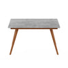 Furinno Redang Outdoor 4-Leg Rectangular Smart Top Table, Cement