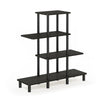 Furinno Turn-N-Tube 4-Tier Design Display Rack, Espresso/Black