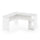 Furinno Indo L-Shaped Desk with Bookshelves, White