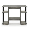 Furinno 15112 JAYA Compact Computer Study Desk, French Oak Grey/Black