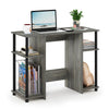 Furinno 15112 JAYA Compact Computer Study Desk, French Oak Grey/Black