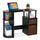 15111 JAYA Simplistic Computer Study Desk with Bin Drawers, Espresso - Furinno