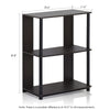 JAYA Simple Design Bookcase, Walnut, - Furinno