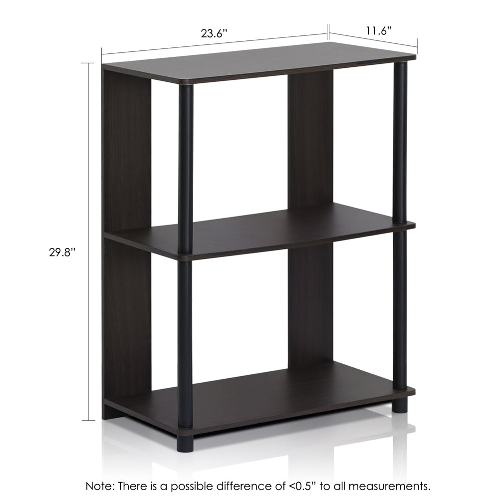 JAYA Simple Design Bookcase, Walnut, - Furinno