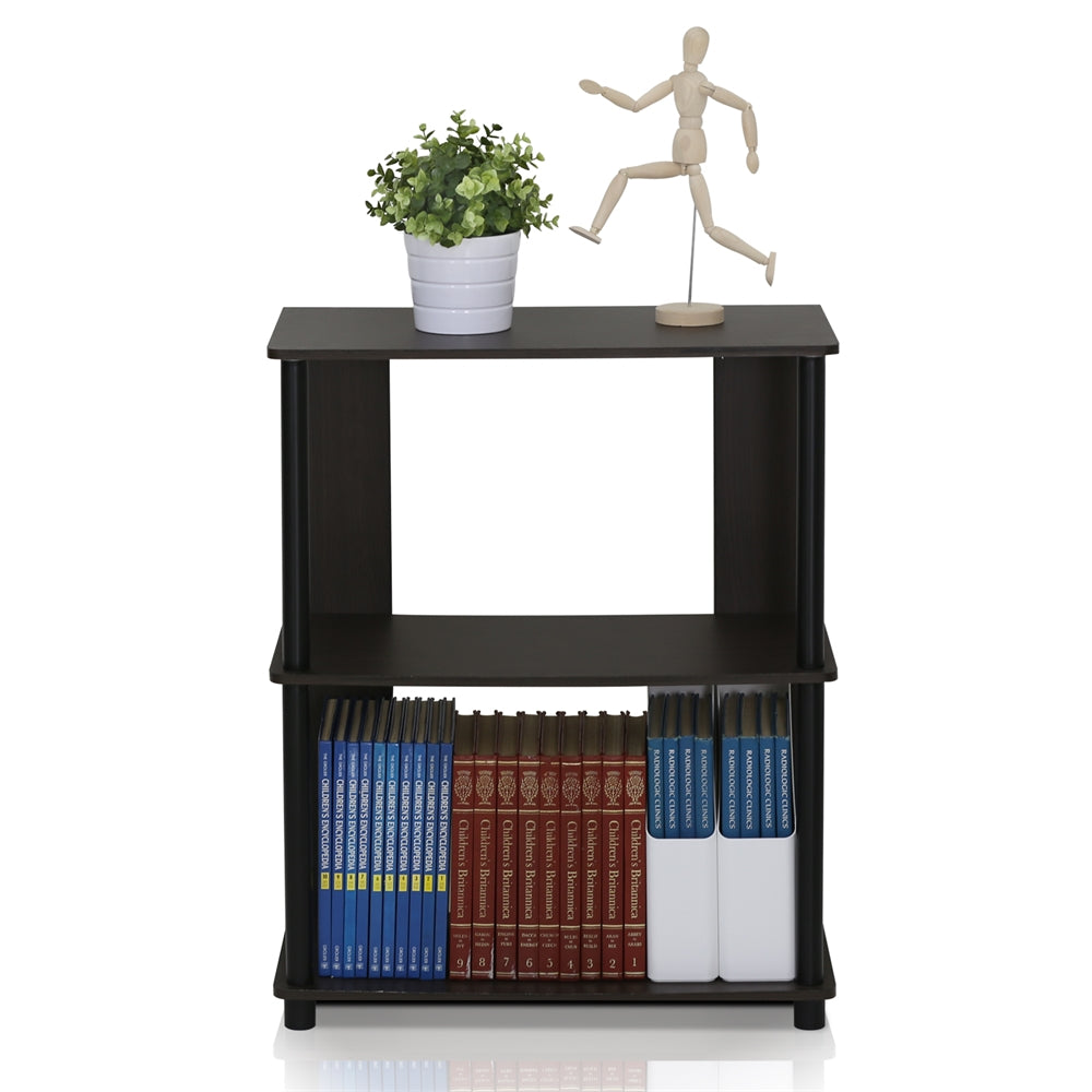 JAYA Simple Design Bookcase, Walnut, - Furinno