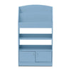 Kidkanac Magazine/Bookshelf with Toy Storage Cabinet, Light Blue - Furinno