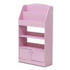 Kidkanac Magazine/Bookshelf with Toy Storage Cabinet, Pink - Furinno