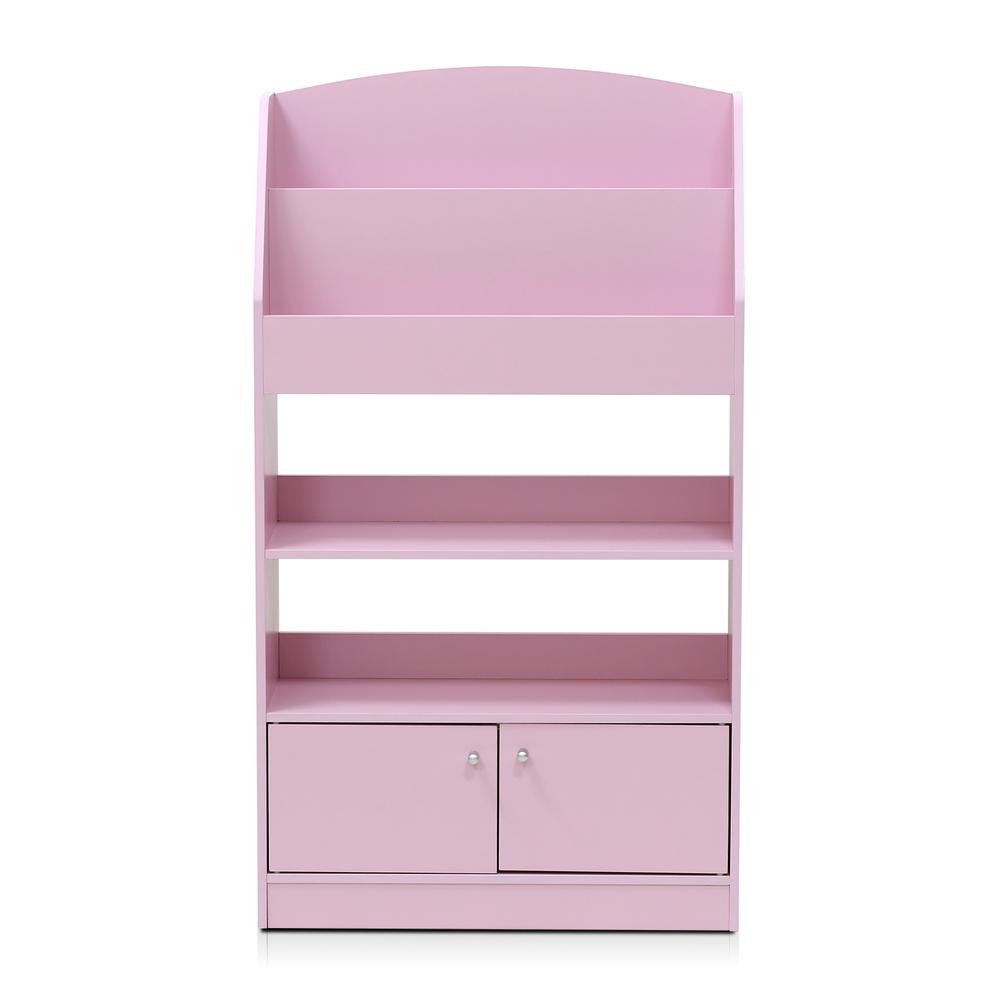 Kidkanac Magazine/Bookshelf with Toy Storage Cabinet, Pink - Furinno
