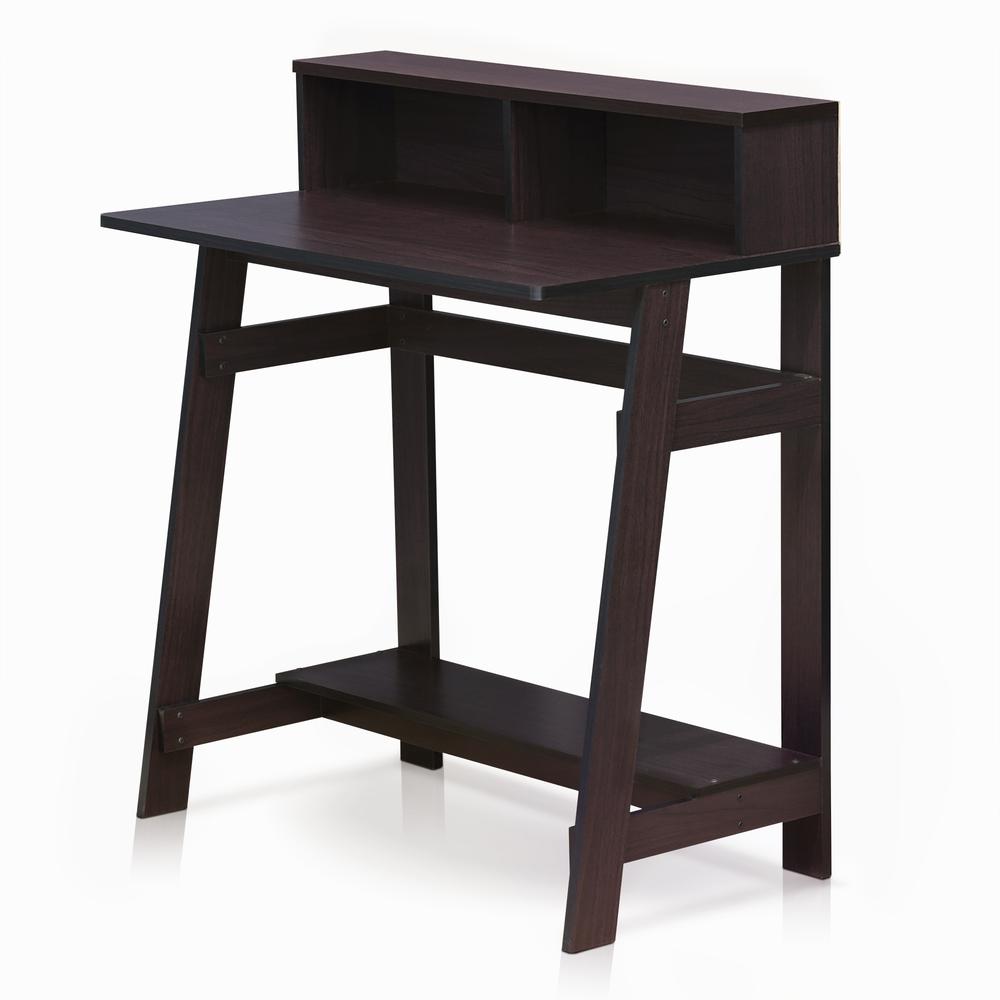 Furinno 14054DWN Simplistic A Frame Computer Desk, Dark Walnut