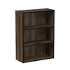Furinno Pasir 3 Tier Open Shelf Bookcase, Columbia Walnut, 11208CWN
