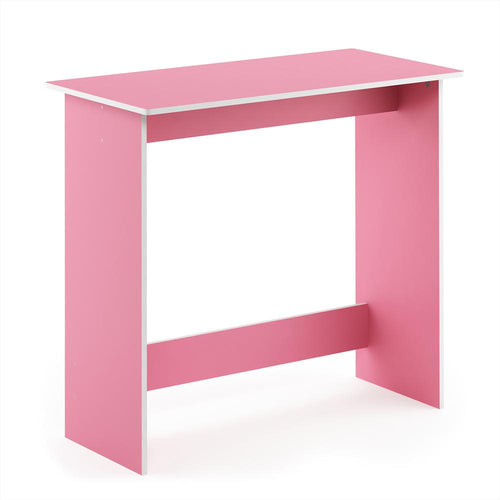 Simplistic Study Table, Pink/White - Furinno