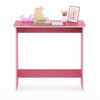Simplistic Study Table, Pink/White - Furinno