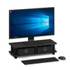 Turn-N-Tube Monitor Stand, Espresso/Black - Furinno