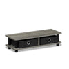 Turn-N-Tube Monitor Stand, French Oak Grey/Black - Furinno