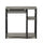 Abbott Computer Desk with Bookshelf, French Oak Grey/Black, 17097GYW/BK - Furinno