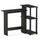 Abbott Corner Computer Desk with Bookshelf, Espresso/Black, 16086R1EX/BK - Furinno