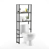 Turn-N-Tube Toilet Space Saver with 3 Shelves, Espresso/Black, 99763EX/BK - Furinno