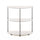 Furinno Frans Turn-N-Tube Half Round Console Table, White Oak