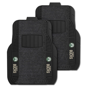 Fanmats - NBA - Milwaukee Bucks 2-pc Deluxe Car Mat Set 21''x27''