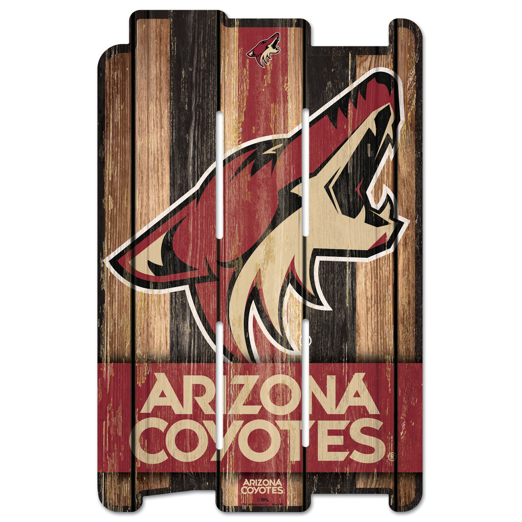 Arizona Coyotes Sign 11x17 Wood Fence Style - WinCraft