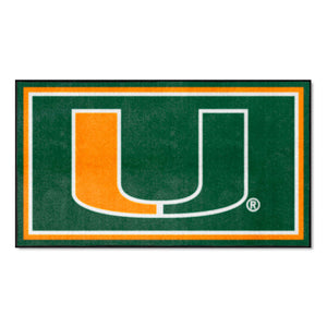 Fanmats - University of Miami 3x5 Rug 36''x 60''