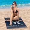 New York Yankees MLB Stripes Beach Towel 30 X 60 Inches - Northwest