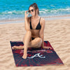 Atlanta Braves MLB Psychedelic Beach Towel 30 X 60 Inches - Northwest